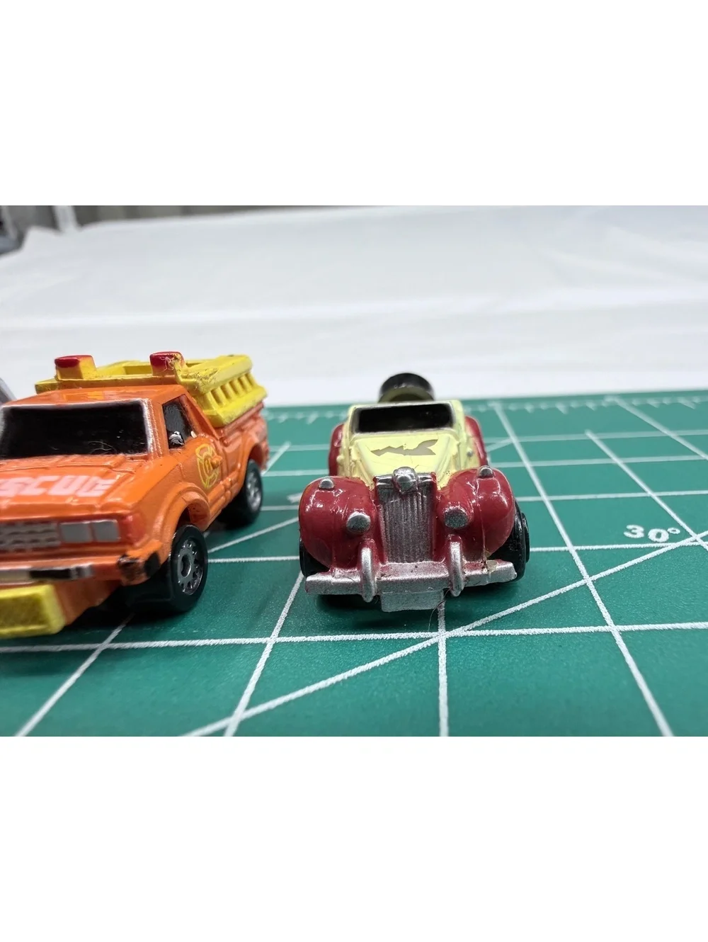 Set of 11 Vintage Galoob 1986-1987 Toy Cars with Various Designs and Colors